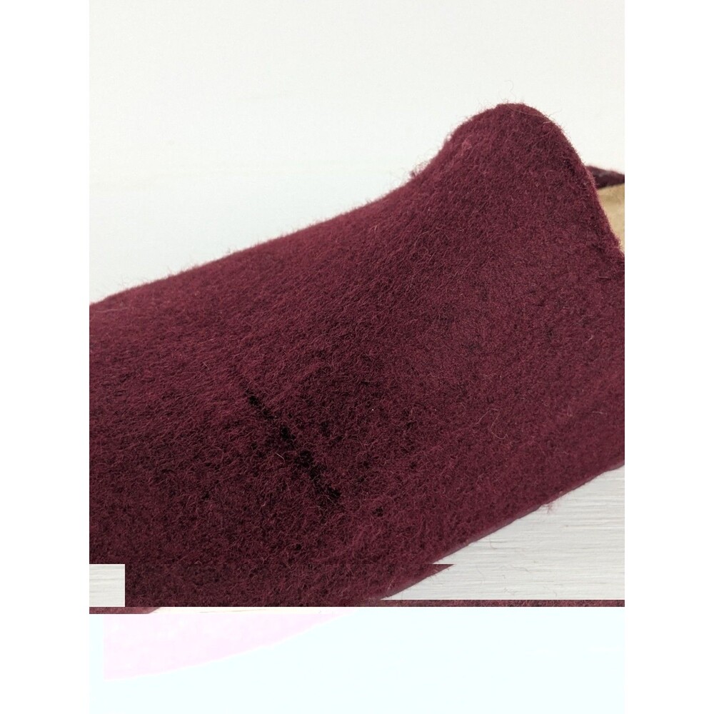 Birkenstock Amsterdam Felt Clog Burgundy Mens Size 40 EU 10 US - Picture 5 of 10